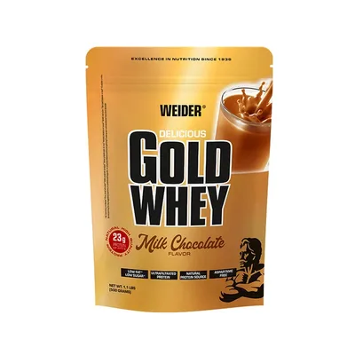 Pudră proteică Weider Gold Whey, 2 kg, milk-chocolate