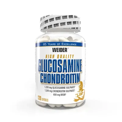 Supliment articulatii, WEIDER, Glucosamine + Chondroitin + MSM, 120 capsule