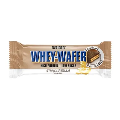 Baton proteic, WEIDER, 32% Whey Wafer, 35g, stracciatella