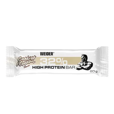 Baton proteic, WEIDER, 32% Protein Bar, cookies-cream, 60 g