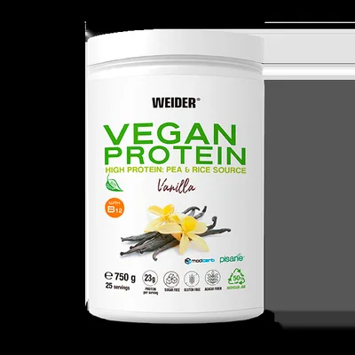 Proteină vegetală, Weider, Vegan Protein, vanilie, 750 g
