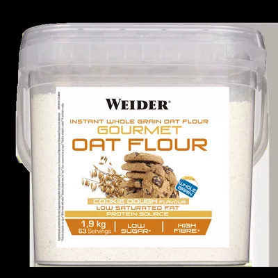 Făină de ovăz integrală, WEIDER, Gourmet, 1,9 kg, aroma Cookie