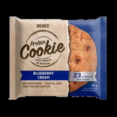 Biscuit proteic vegan, Weider, 90g, blueberry-cream