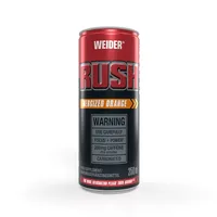 Băutură carbogazoasă pre-workout, Weider Rush RTD, portocale, 250 ml