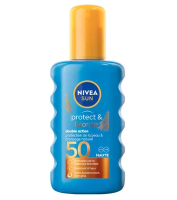 Nivea Sun Protect & Bronze - spray cu protectie solara si bronzare, SPF 50 - 200 ml