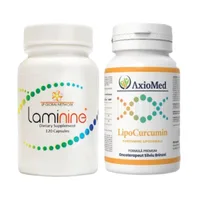 AxioMed Pachet Premium Laminine + LipoCurcumin 95% - supliment regenerare și antiinflamator