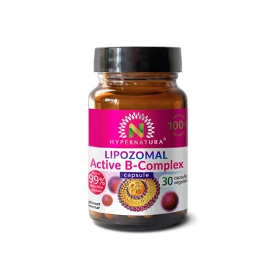 Hypernatura Lipozomal Active B-Complex – supliment alimentar sub forma de capsule cu vitamine - 30 cps