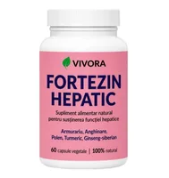 Fortezin Hepatic – capsule pentru susținerea funcției hepatice și a proceselor de detoxifiere ale organismului – 60 cps