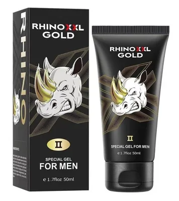 Rhino XXL Gold II – gel special pentru barbati, ediție premium - 50 ml