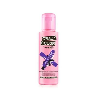 Cremă colorată semi-permanentă, Crazy Color, Violette No.43, 100ml