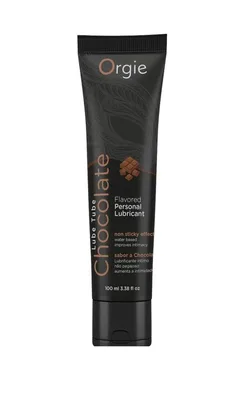 Gel Intim Orgie Chocolate, Apă bazată, 100 ml, Aport de gust de ciocolată