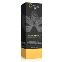 Gel lubricant pentru masaj intim, Orgie, Xtra Hard Power Gel For Him, 50 ml, negru