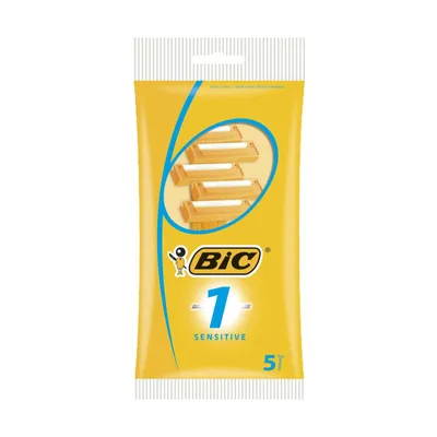 Aparat de ras clasic, Bic, sensitiv, set 5 bucati