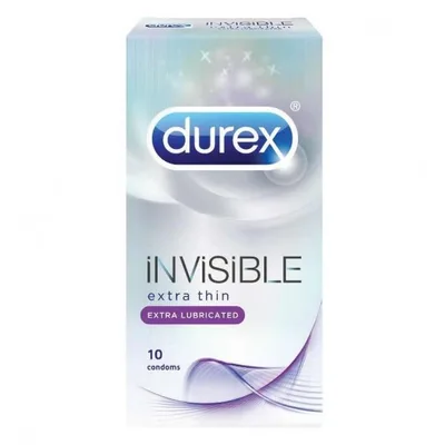 Prezervative Durex Invisible Extra Lubrifiate, 12 buc