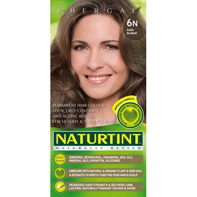 Vopsea de păr, Naturtint, 6N Blond Închis, fără amoniac