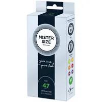 Prezervative, Mister Size, Ultra Thin, 47mm, set 10 bucati