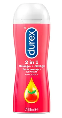 Gel Intim Durex, 2 in 1 Masaj, Guarana, 200ml
