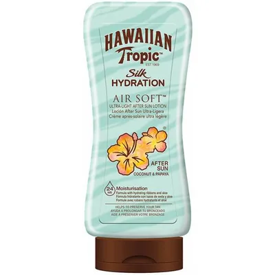 Lotiune After Sun, Hawaiian Tropic, Silk Hydration cu cocos si papaya, 180ml