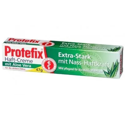 Cremă adezivă proteză, Protefix, Aloe Vera, 47g