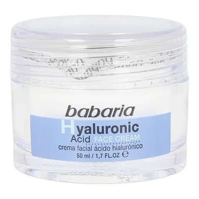 Cremă facială, Babaria, cu acid hialuronic, 50ml