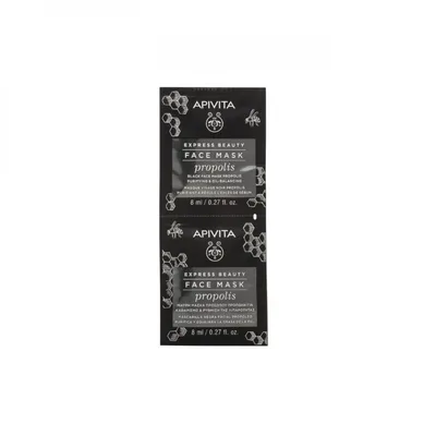Masca facială, Apivita, Propolis, 8ml, set 2 bucăți
