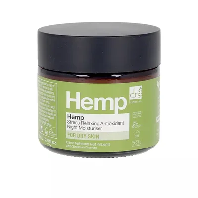 Cremă de noapte, Dr Botanicals, Hemp, antioxidanta, 60ml
