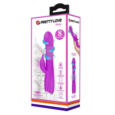 Vibrator rotativ, Pretty Love Molly, reincarcabil, mov