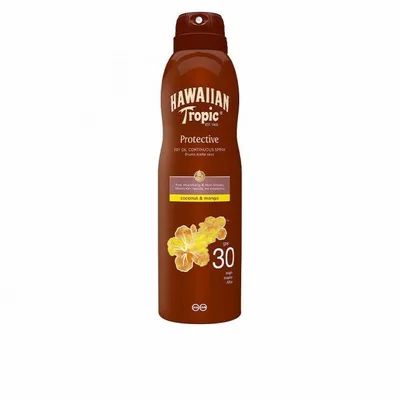 Spray protecție solară, Hawaiian Tropic, SPF 30, 177 ml, maro
