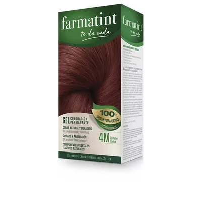 Vopsea de par, Farmatint, 4M Castaniu Mahon, 130ml