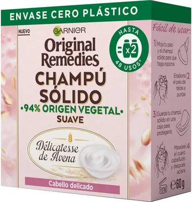 Sampon solid Garnier Original Remedies Gentle Soothing 60g