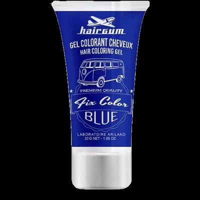 Cremă colorare păr Hairgum Blue Fix Color, 30ml, albastru