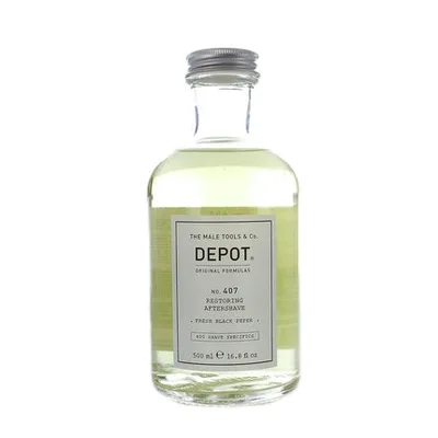 Aftershave Depot No. 407 Restoring, 500ml, culoare verde palid