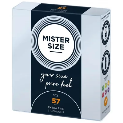 Prezervative Mister Size 57mm, ultra subțiri, pachet 36