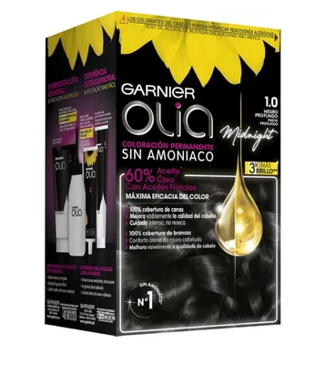 Vopsea de păr, Garnier, Olia, negru abanos