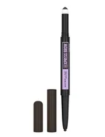 Creion sprancene, Maybelline, Express Brow Satin Duo, negru maro