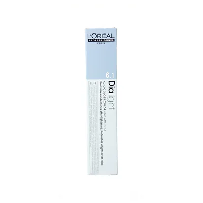 Vopsea de par, L'Oréal Paris, DiaLight 6.1, blond inchis cenusiu