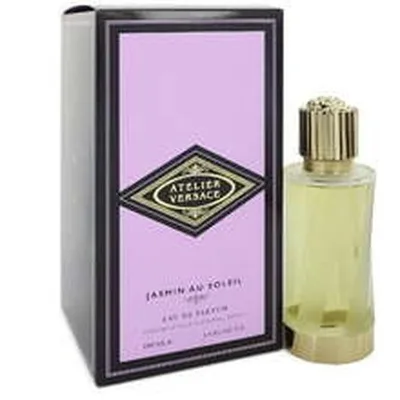 Eau De Parfum Versace Jasmin Au Soleil, 100 ml, sticlă transparentă cu lichid galben