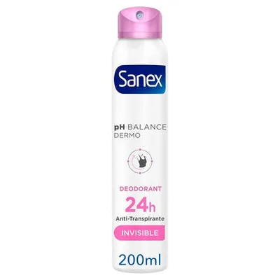Deodorant Unisex, Sanex Dermo Invisible, 200ml