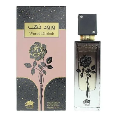 Parfum Unisex Al Fares Wurud Dhahab, 80ml, Sticlă Transparentă, Design Floral