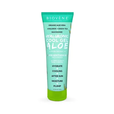 Gel răcoritor față și corp, Biovène Barcelona, 200 ml, Aloe
