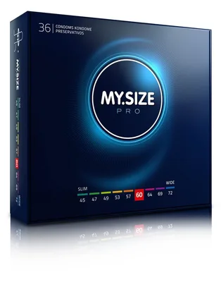 Prezervative My.Size Pro, mărime 5, 60mm, 36 bucăți