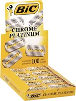 Lame ras reutilizabile, Bic, Chrome Platinum, 100 buc
