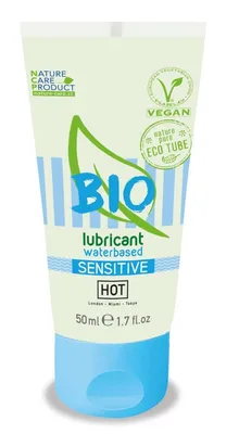 Lubrifiant Pe Bază de Apă, Hot, Bio, Sensitive, 50ml