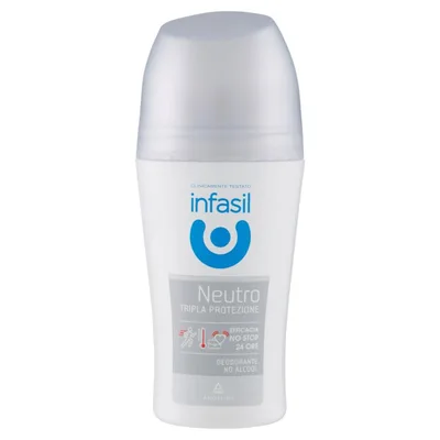 Deodorant roll-on Infasil Neutral, 50 ml, protecție triplă