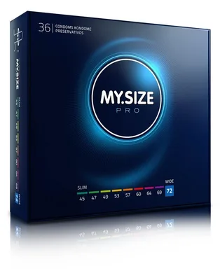 Prezervative, My.Size, PRO 72mm, pachet 36 bucăți