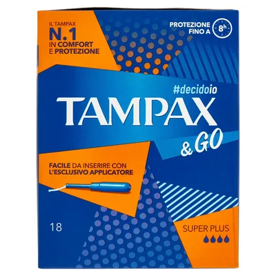 Tampoane Tampax, Super Plus, 18 bucăți