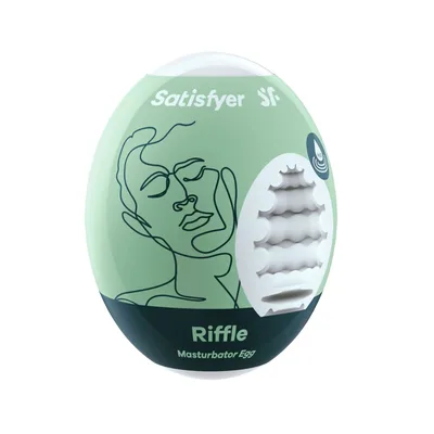 Masturbator Satisfyer Egg, Texture Riffle, TPE