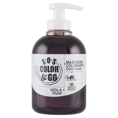 Masca pentru par, Alama Professional, S.O.S Color&Go, violet