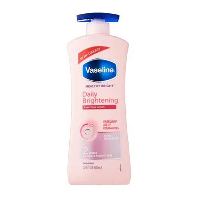 Loțiune de corp Vaseline Healthy Bright, 600 ml, roz