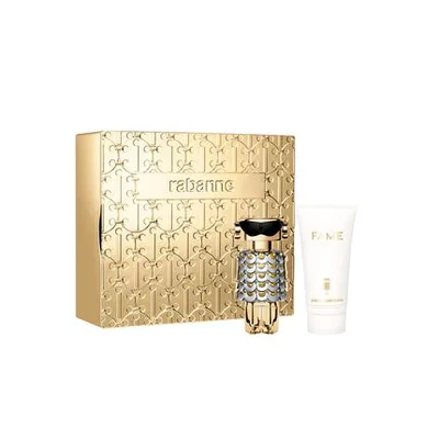 Set Parfum Paco Rabanne Fame, 50ml Eau de Parfum și 75ml Loțiune pentru corp